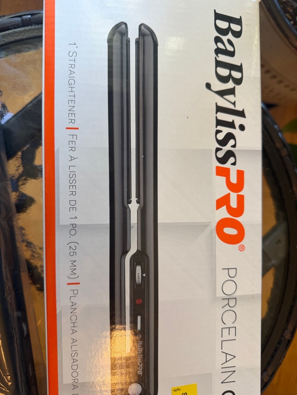 BaByliss Pro Black Porcelain Ceramic Hair Straightener